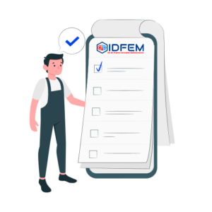 IDFEM checklist showing parts identification