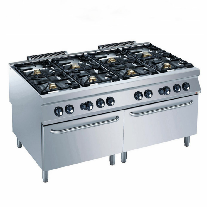 Professional cooking range and oven